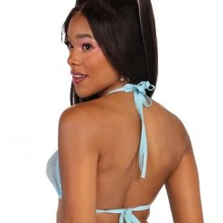 OhYes New Arrivals Bewitching Star Mesh Halter Top