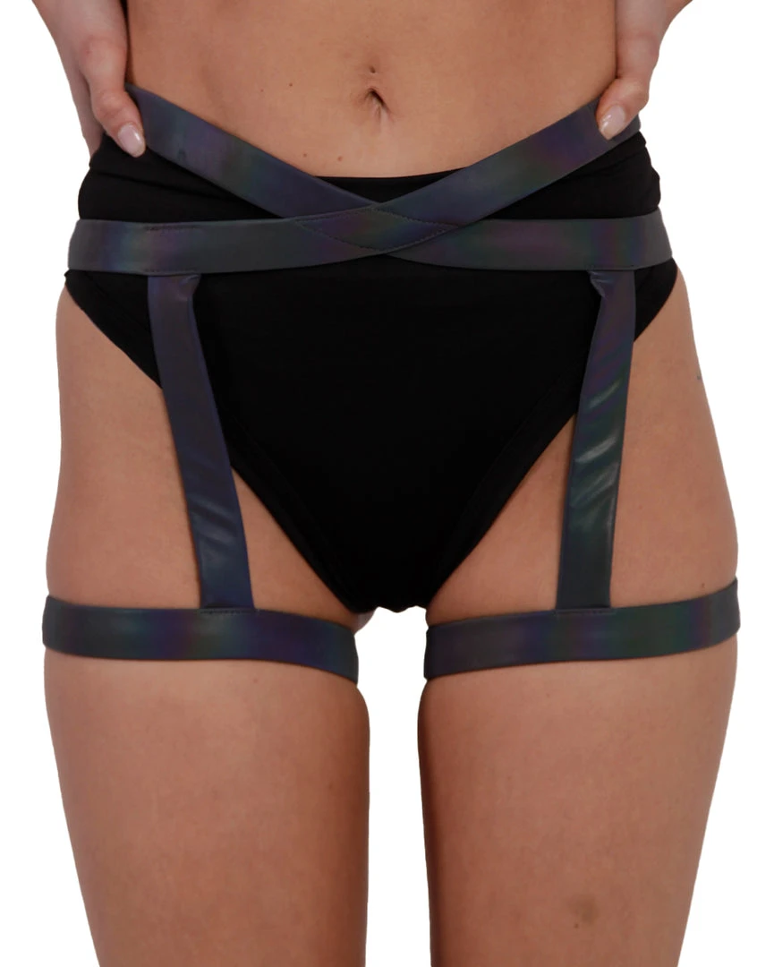 OhYes Bish, I'm Winning Reflective Harness Bottoms 2 OhYes Bish, I'm Winning Reflective Harness Bottoms