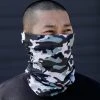 INTO THE AM Black Camo Seamless Mask Bandana Masks & Bandanas