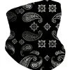 INTO THE AM Paisley Black Seamless Mask Bandana