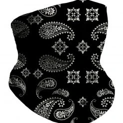 INTO THE AM Paisley Black Seamless Mask Bandana