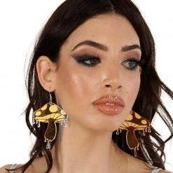 Rolita Couture Drip Mushroom Earrings Accessories