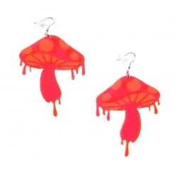Rolita Couture Drip Mushroom Earrings Accessories