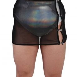 OhYes Bold Move Mesh Mini Skirt