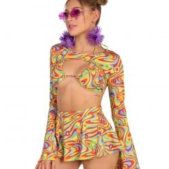 Cherry Mellow, Inc. Breathe Me In Floral Ultra Crop Top Clothing