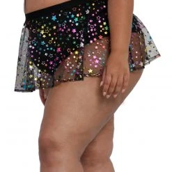 OhYes New Arrivals Star Bright Mesh Mini Skirt
