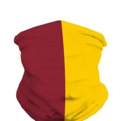 INTO THE AM Burgundy And Gold Seamless Mask Bandana