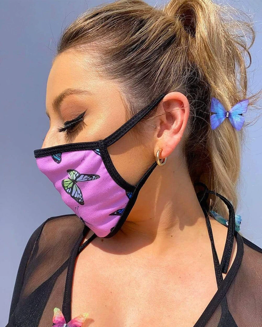 Nylon Masks & Bandanas Butterfly Groove Face Mask 2 Nylon Masks & Bandanas Butterfly Groove Face Mask