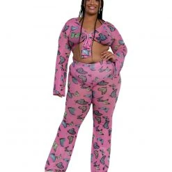 Cherry Mellow, Inc. Butterfly Groove Mesh Bell Bottoms 19 Cherry Mellow, Inc. Butterfly Groove Mesh Bell Bottoms