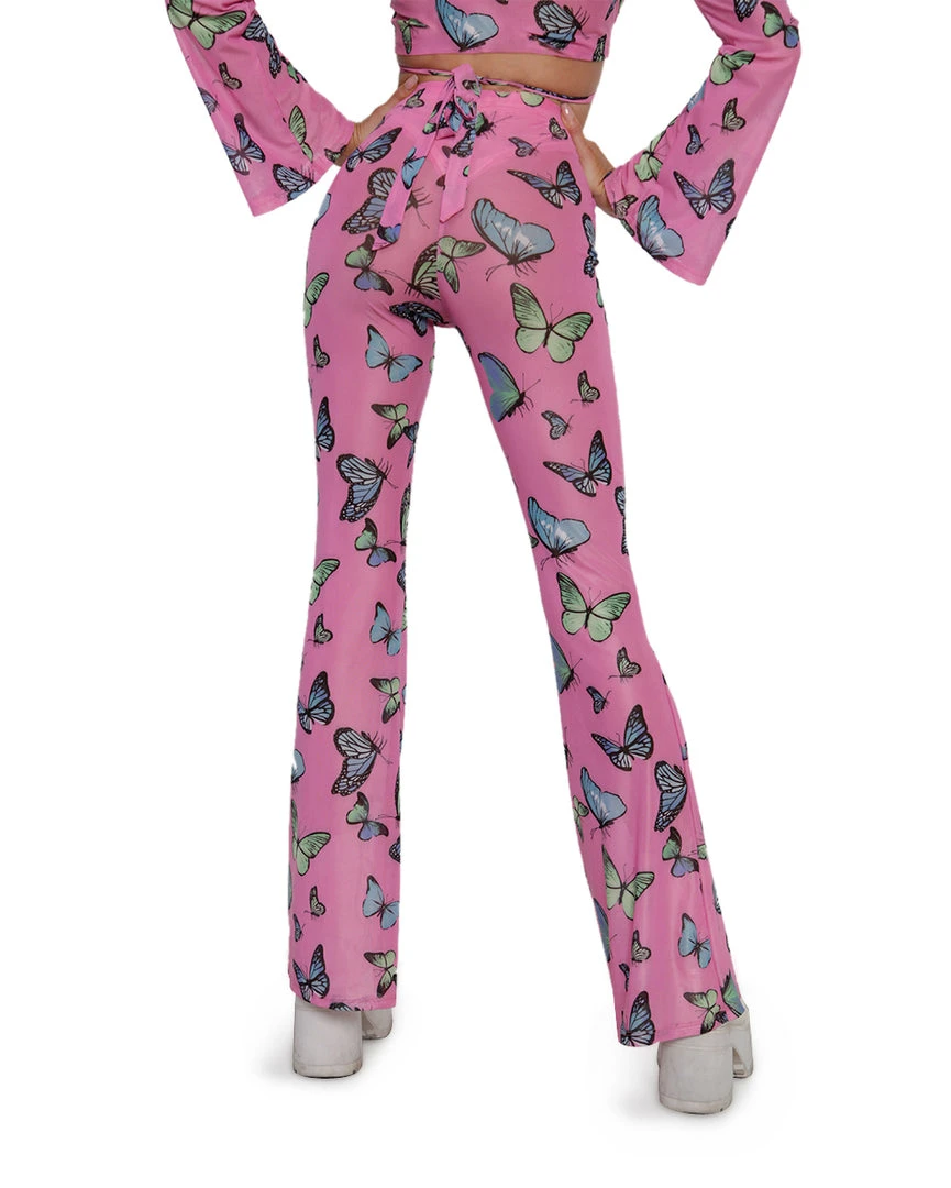 Cherry Mellow, Inc. Butterfly Groove Mesh Bell Bottoms 5 Cherry Mellow, Inc. Butterfly Groove Mesh Bell Bottoms