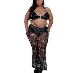 OhYes Celestial Cutie Mesh Bell Bottoms