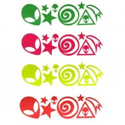 Sasswear Celestial Glory Blacklight Body Sticker