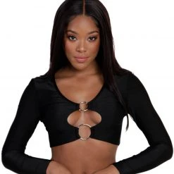 OhYes Tops Certified Baddie O-Ring Crop Top