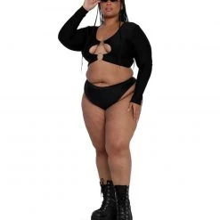 OhYes Tops Certified Baddie O-Ring Crop Top