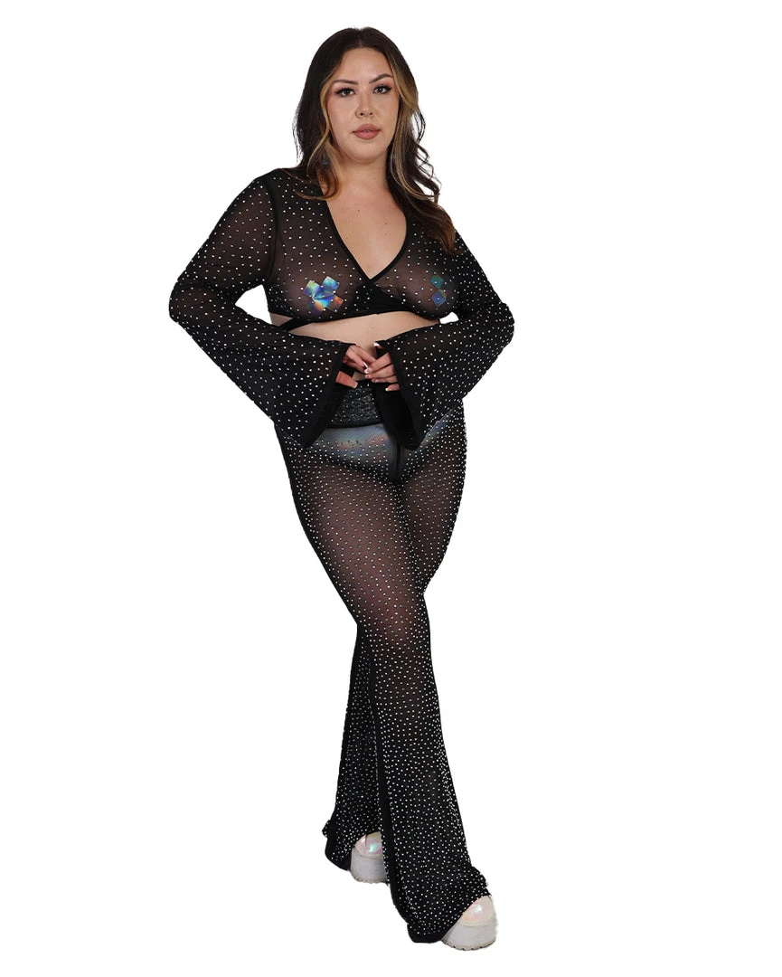 OhYes Get That Glow On Rhinestone Bell Bottoms 8 OhYes Get That Glow On Rhinestone Bell Bottoms