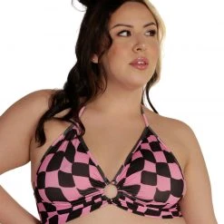 Cherry Mellow, Inc. Challenge Accepted Checkered Crop Top 15 Cherry Mellow, Inc. Challenge Accepted Checkered Crop Top