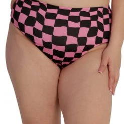 Cherry Mellow, Inc. Challenge Accepted Checkered Hi-Waist Bottoms Clothing 12 Cherry Mellow, Inc. Challenge Accepted Checkered Hi-Waist Bottoms Clothing