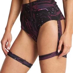 Cherry Mellow, Inc. New Arrivals Circuit Board High Waist Harness Bottoms