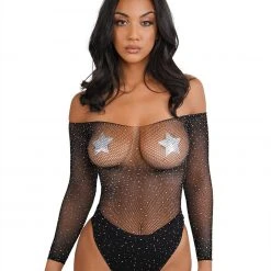 Leg Avenue Bodysuits & One-Pieces Compelled Fishnet Bodysuit