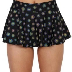 Dippin Daisies Bottoms Crazy Daisy Reflective Skater Skirt