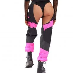 Hot & Delicious Black Bead Cue The Applause Speed Clasp Chaps 14 Hot & Delicious Black Bead Cue The Applause Speed Clasp Chaps