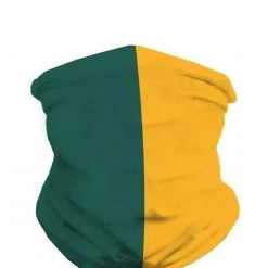 INTO THE AM Masks & Bandanas Dark Green And Gold Seamless Mask Bandana