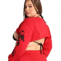 Rock & Rose New Arrivals Dead End Dragon Ultra Crop Top 21 Rock & Rose New Arrivals Dead End Dragon Ultra Crop Top