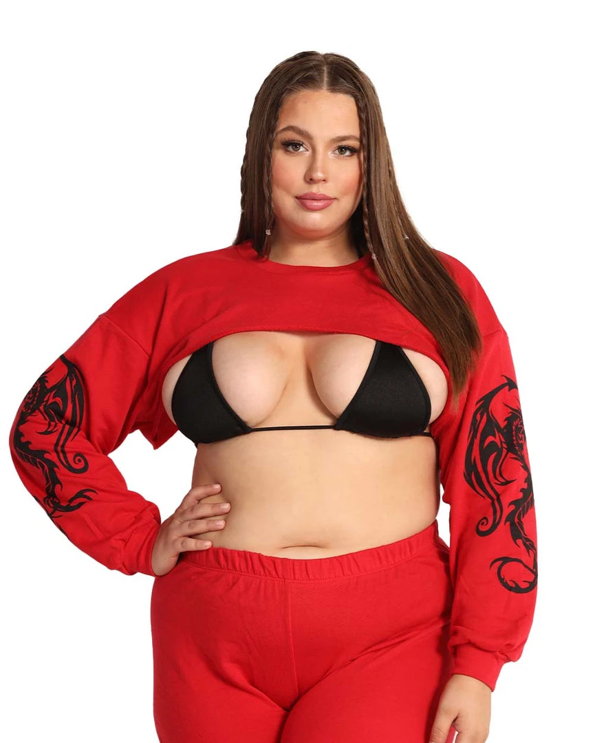 Rock & Rose New Arrivals Dead End Dragon Ultra Crop Top 7 Rock & Rose New Arrivals Dead End Dragon Ultra Crop Top