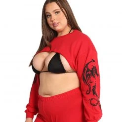 Rock & Rose New Arrivals Dead End Dragon Ultra Crop Top 20 Rock & Rose New Arrivals Dead End Dragon Ultra Crop Top