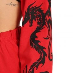 Rock & Rose New Arrivals Dead End Dragon Ultra Crop Top