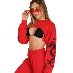 Rock & Rose New Arrivals Dead End Dragon Ultra Crop Top 14 Rock & Rose New Arrivals Dead End Dragon Ultra Crop Top