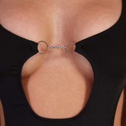 OhYes Deep Secret O-Ring Cutout Bodysuit Clothing