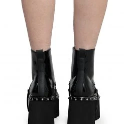 Demonia After Dark Chunky Booties