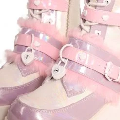 Shoes Demonia Cutie Pie Holo Platform Boots
