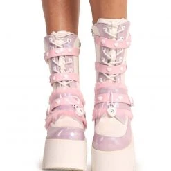 Shoes Demonia Cutie Pie Holo Platform Boots
