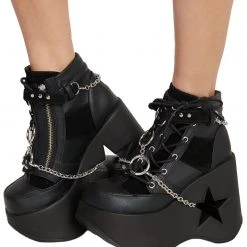 Shoes Demonia Lucky Star Wedge Boots