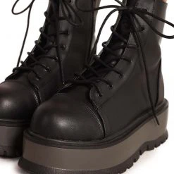 Shoes Demonia Mystery Solved Lace-Up Boots