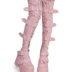 Demonia Power Move Thigh-High Boots