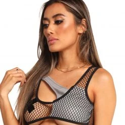 OhYes Down 4 U Reflective Fishnet Top 7 OhYes Down 4 U Reflective Fishnet Top
