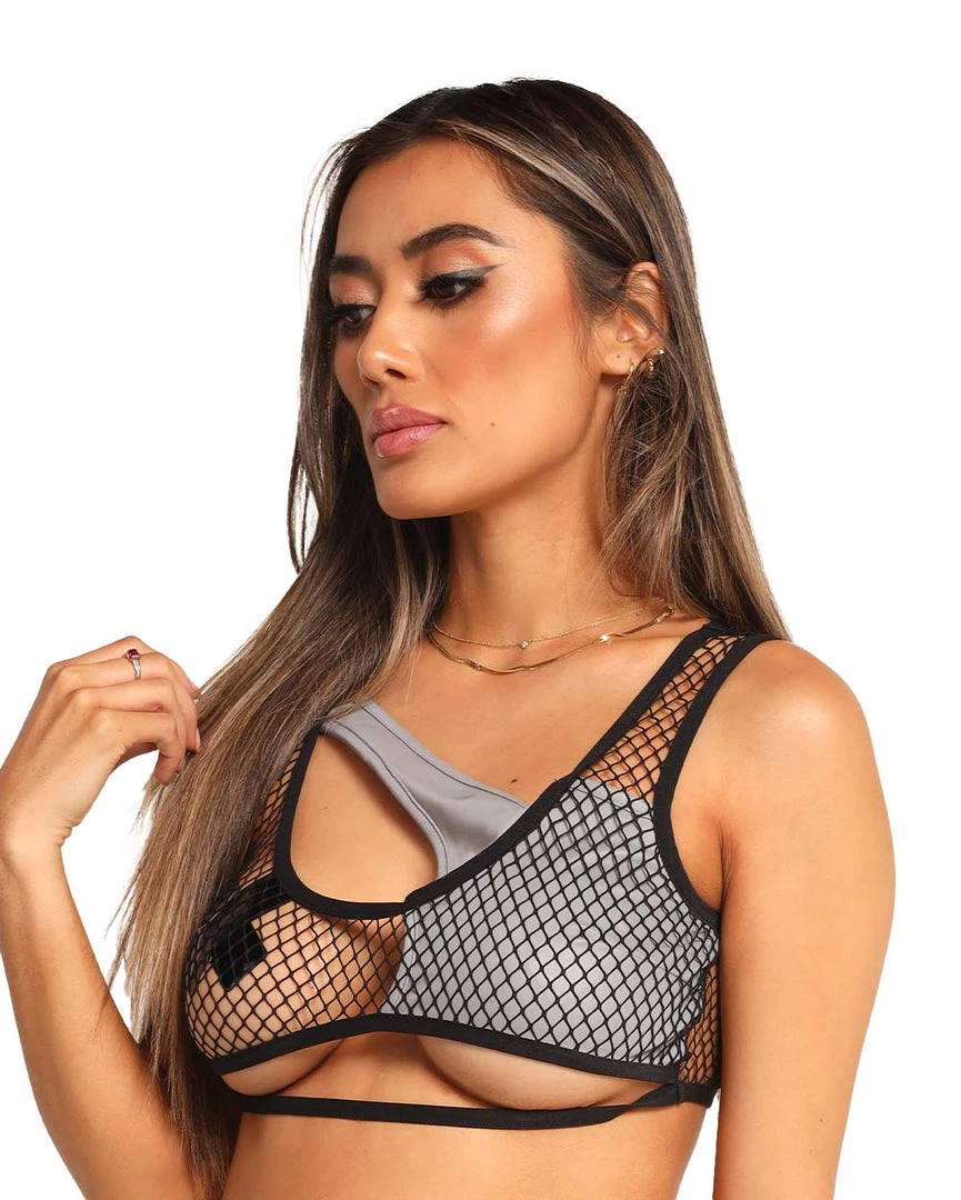 OhYes Down 4 U Reflective Fishnet Top 3 OhYes Down 4 U Reflective Fishnet Top