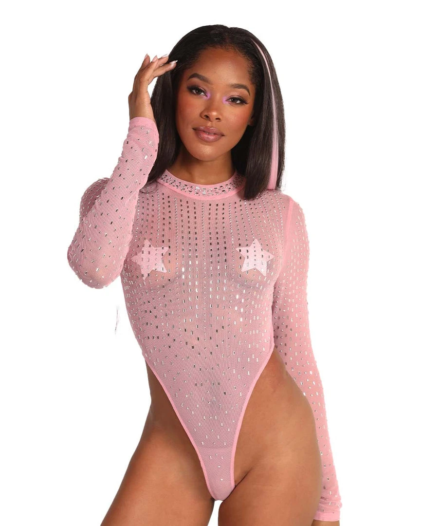 Hot & Delicious Black Bead Clothing Down If U Are Long Sleeve Bodysuit 1 Hot & Delicious Black Bead Clothing Down If U Are Long Sleeve Bodysuit