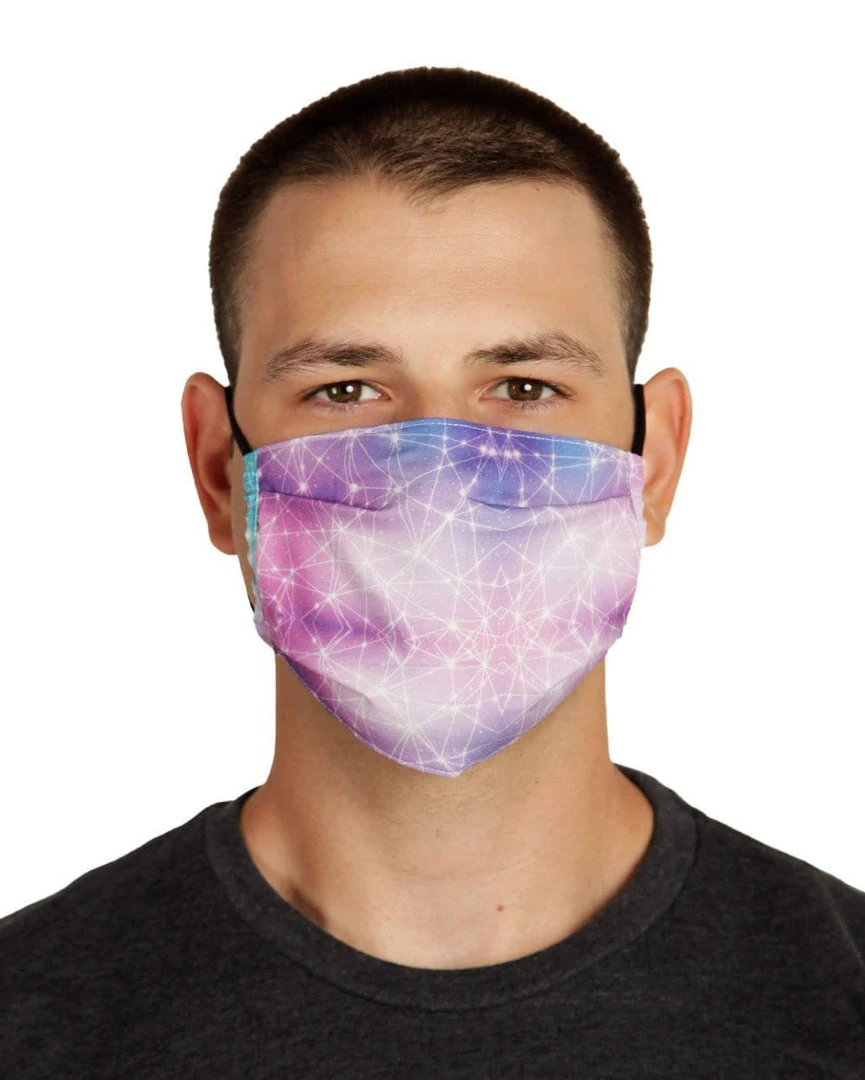 INTO THE AM Masks & Bandanas Constellations Adjustable Face Mask 2 INTO THE AM Masks & Bandanas Constellations Adjustable Face Mask