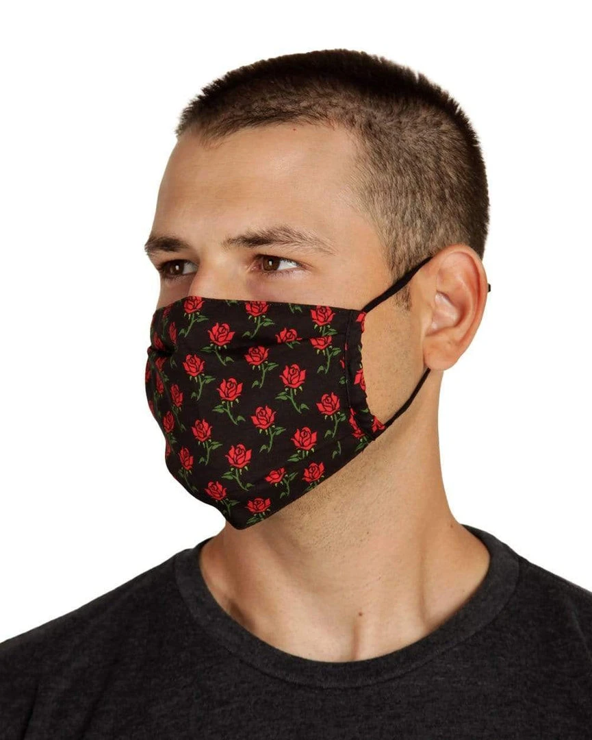 INTO THE AM Masks & Bandanas Roses Face Mask 2 INTO THE AM Masks & Bandanas Roses Face Mask