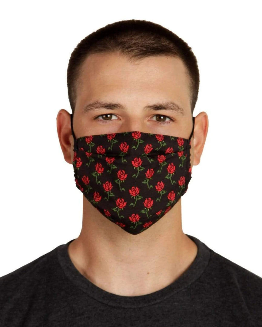 INTO THE AM Masks & Bandanas Roses Face Mask 1 INTO THE AM Masks & Bandanas Roses Face Mask