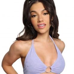 OhYes Tops Feeling Free Mesh O-Ring Halter Top