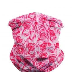 INTO THE AM Masks & Bandanas Field Of Roses Seamless Mask Bandana - Pink