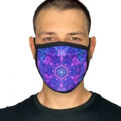 INTO THE AM Flower Of Life Face Mask Masks & Bandanas