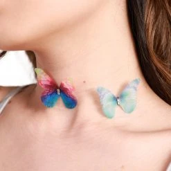 Western Fashion Fly Free Butterfly Choker Set