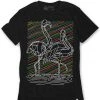 INTO THE AM Tops & Outerwear Fractal Flamingos Glow-in-the-Dark Tee