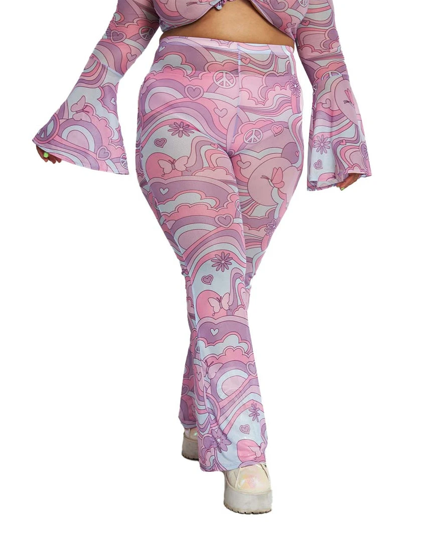 Cherry Mellow, Inc. Free Spirit Cutie Mesh Bell Bottoms Clothing 7 Cherry Mellow, Inc. Free Spirit Cutie Mesh Bell Bottoms Clothing